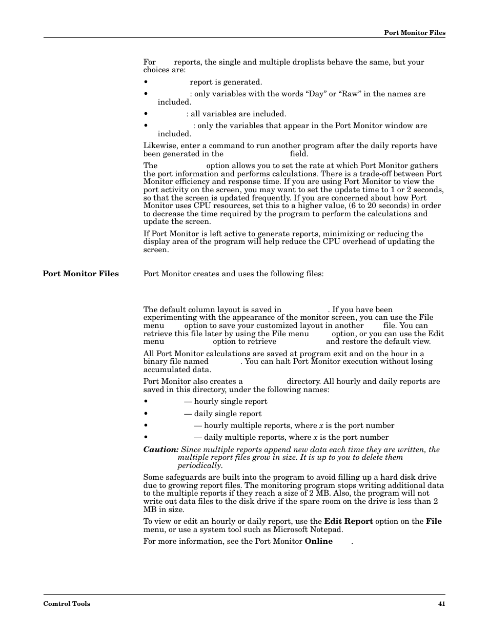 Port monitor files | Comtrol Multiport Modems  Windows 98 User Manual | Page 41 / 55
