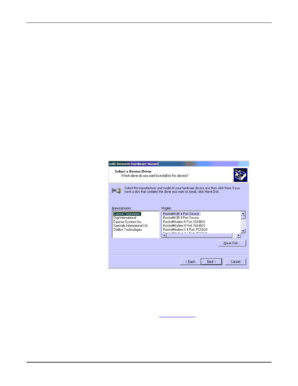 Isa adapters, Select the properties button, Select the hardware tab | Select the hardware wizard button | Comtrol Multiport Modems Windows 2000 User Manual | Page 11 / 39