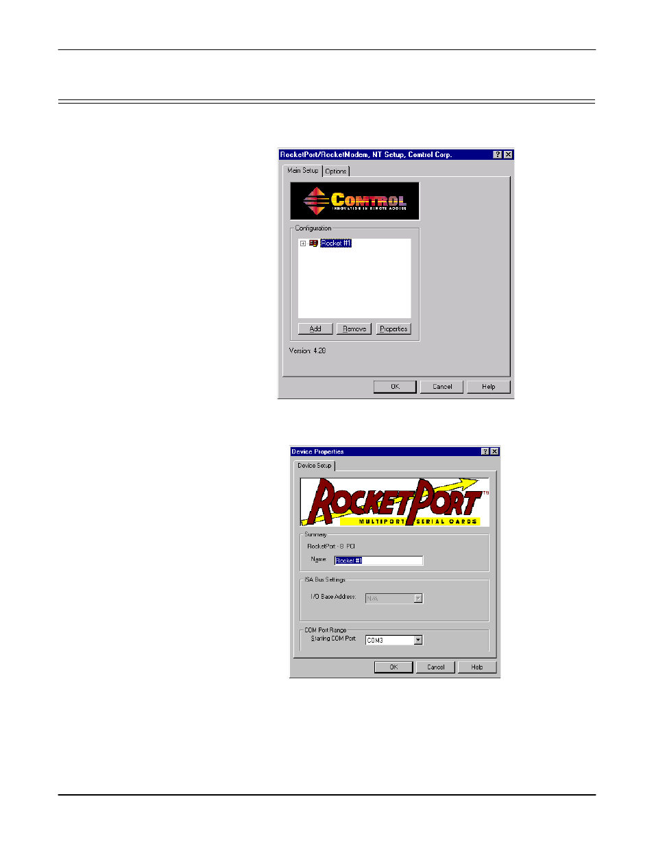 Changing or viewing adapter configuration, You can view or change the following as desired | Comtrol Multiport Modems Windows NT User Manual | Page 17 / 49