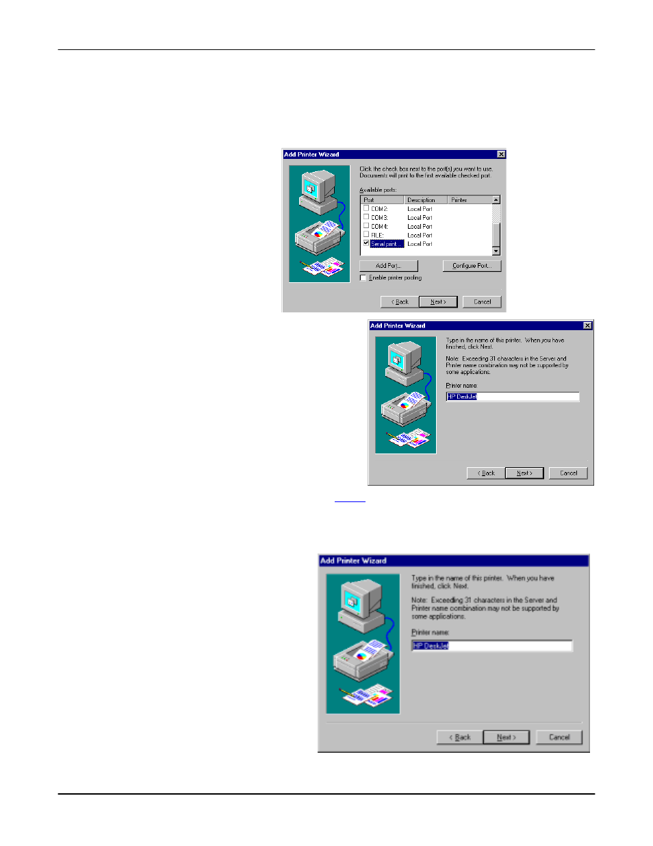 D. select the ok button, F. select the next button | Comtrol Multiport Modems Windows NT User Manual | Page 32 / 49