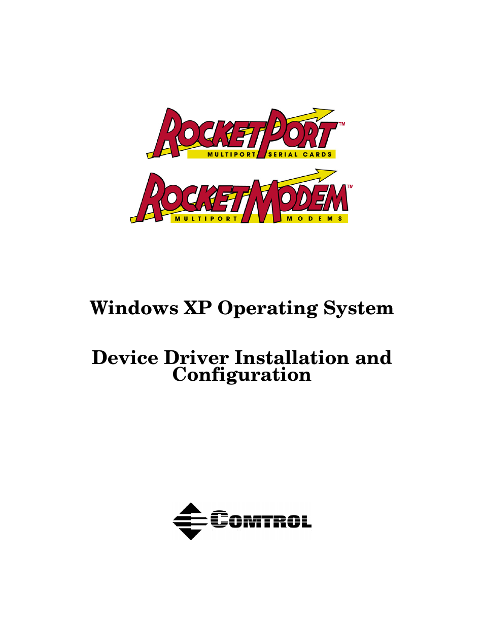 Comtrol Multiport Modems Windows XP User Manual | 48 pages