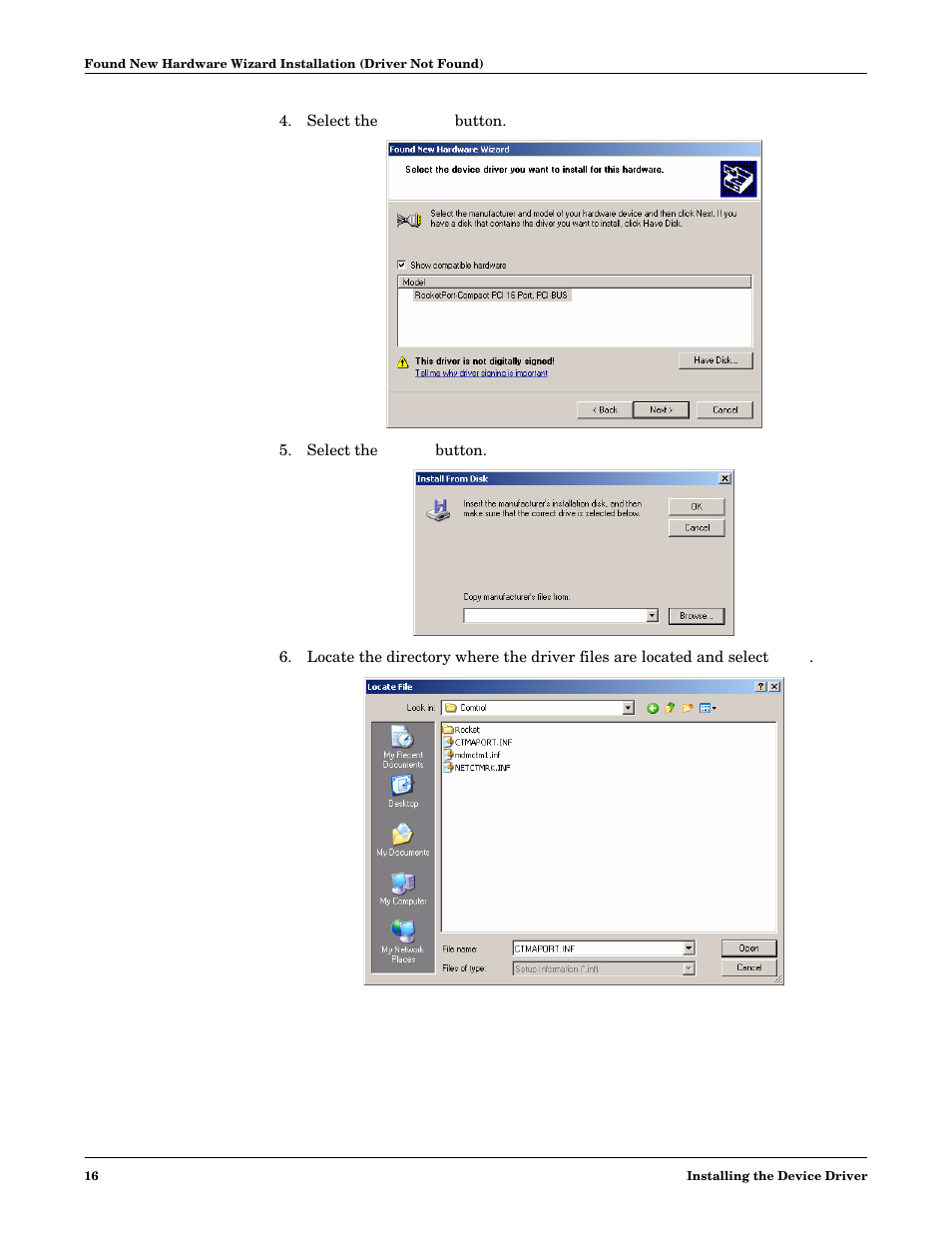 Comtrol Multiport Modems Windows XP User Manual | Page 16 / 48