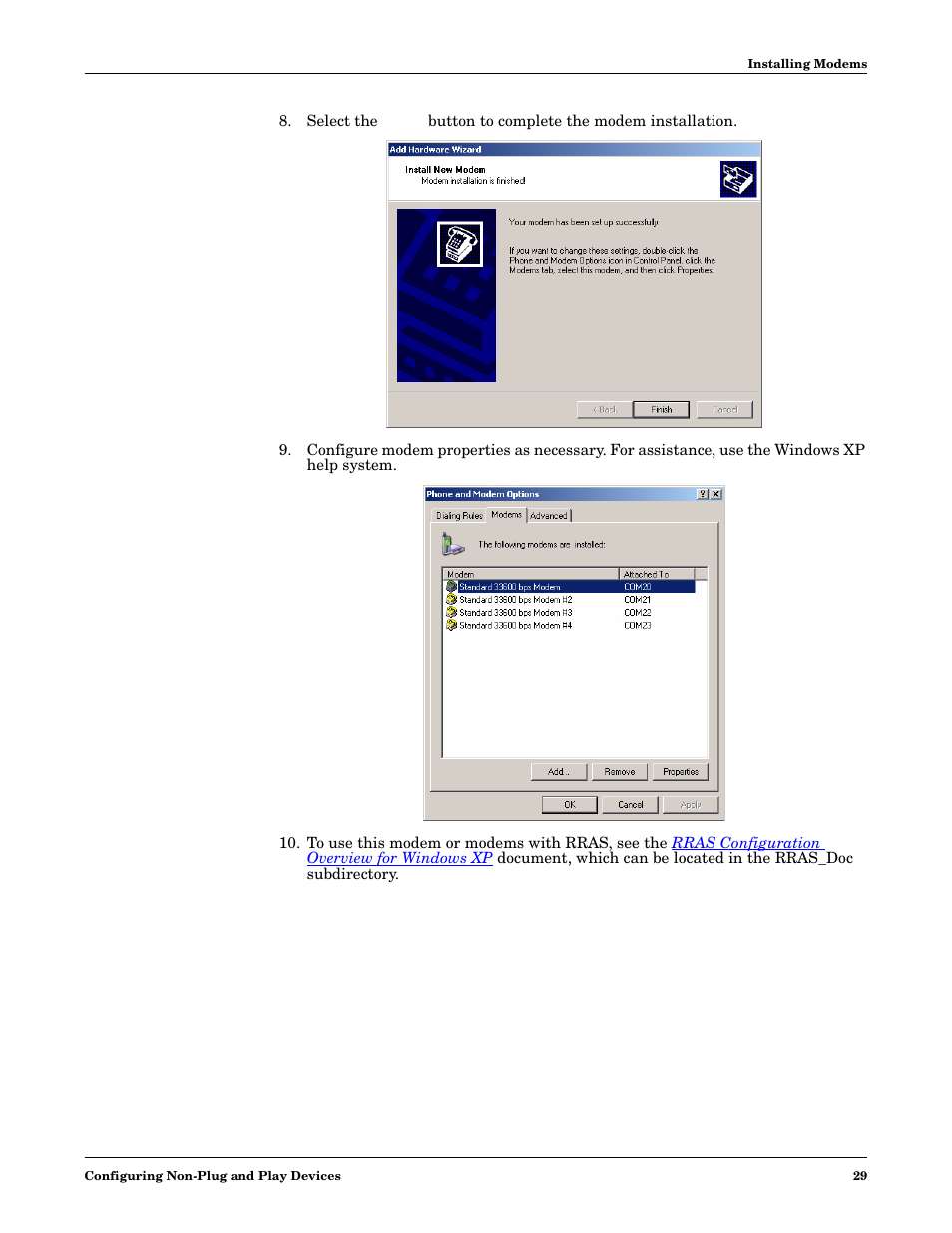 Comtrol Multiport Modems Windows XP User Manual | Page 29 / 48