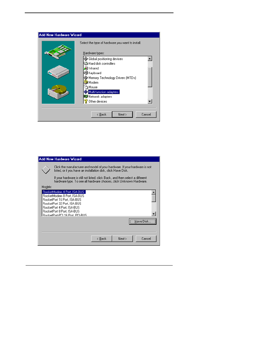 Comtrol RocketPort Windows 98 User Manual | Page 19 / 50