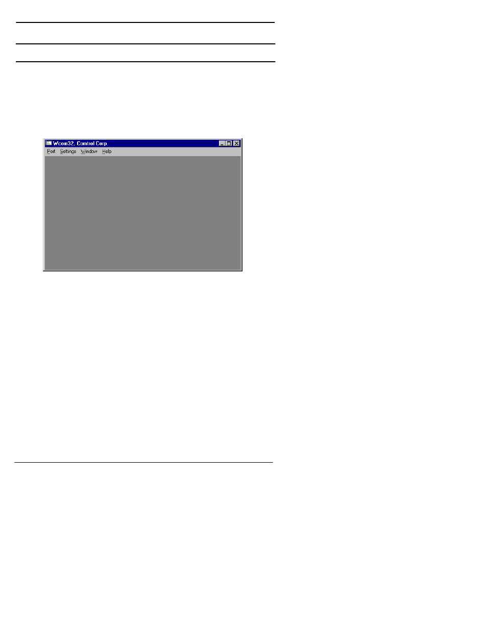 Using test terminal, Using test terminal (wcom32.exe) | Comtrol RocketPort Windows 98 User Manual | Page 38 / 50