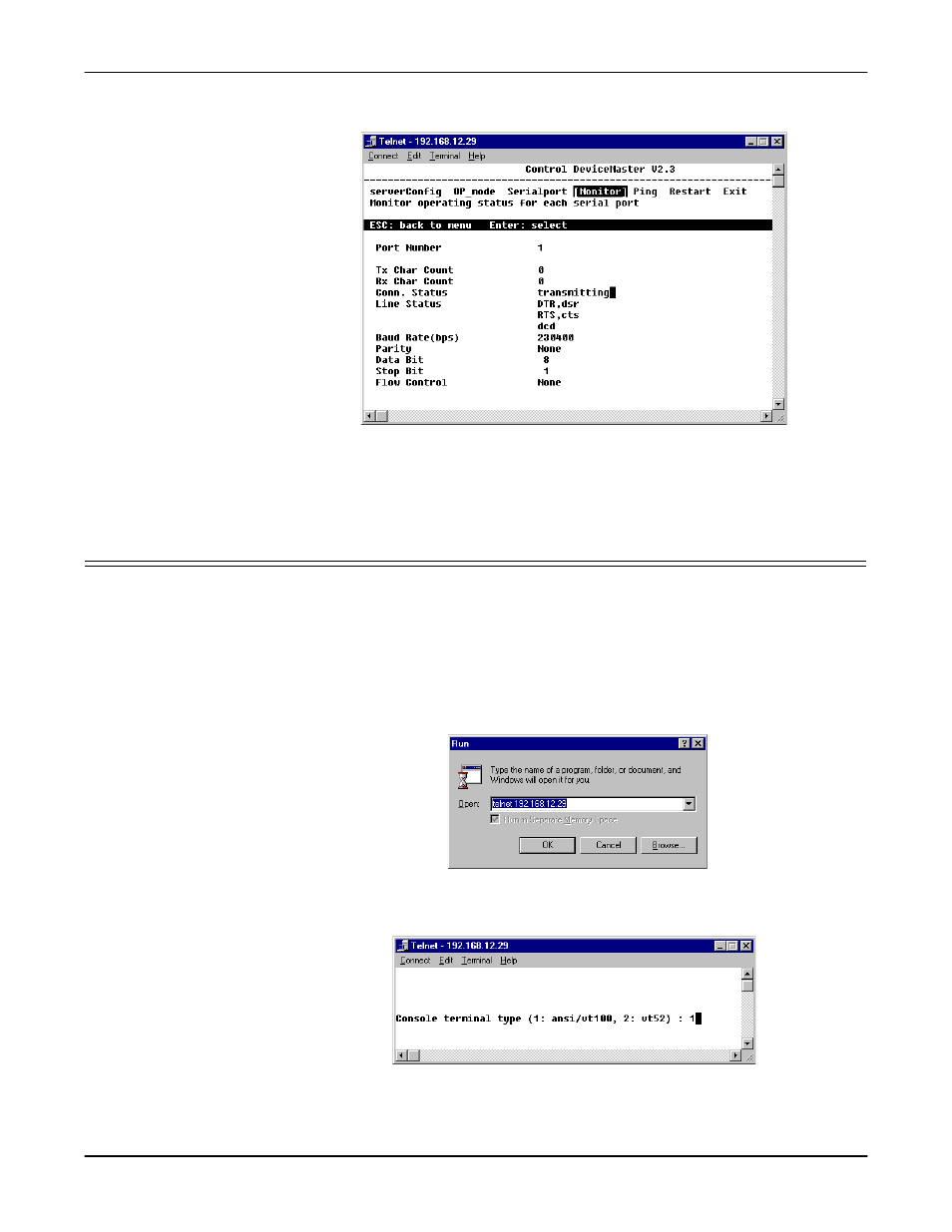 Telnet console, Starting telnet | Comtrol DM Primo for Pair Connect and Raw Connect Methods User Manual | Page 25 / 30
