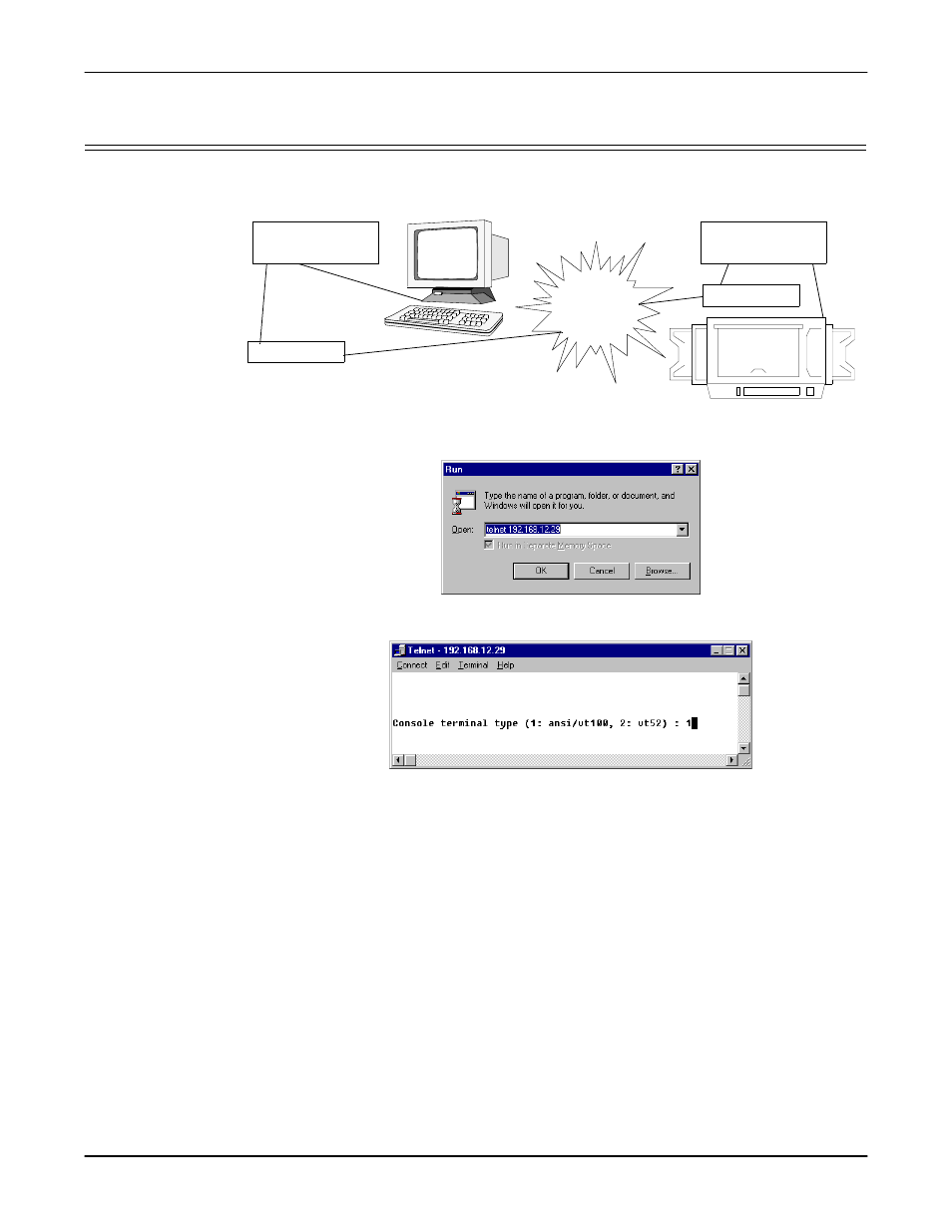 Pair connection mode, Pair connection (master), From the start menu, select the run command | Comtrol DM Primo for Pair Connect and Raw Connect Methods User Manual | Page 5 / 30