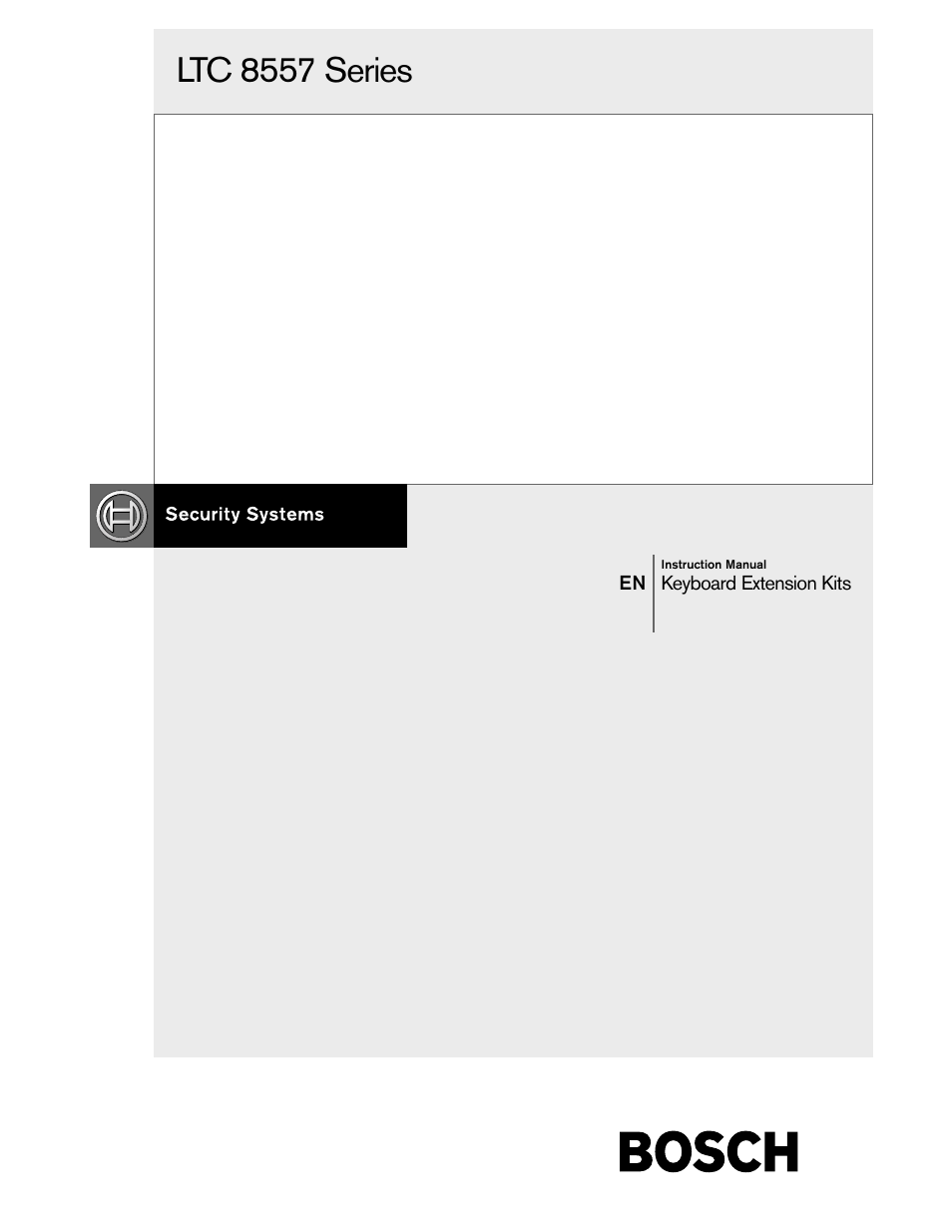 Bosch LTC 8557 Series User Manual | 8 pages