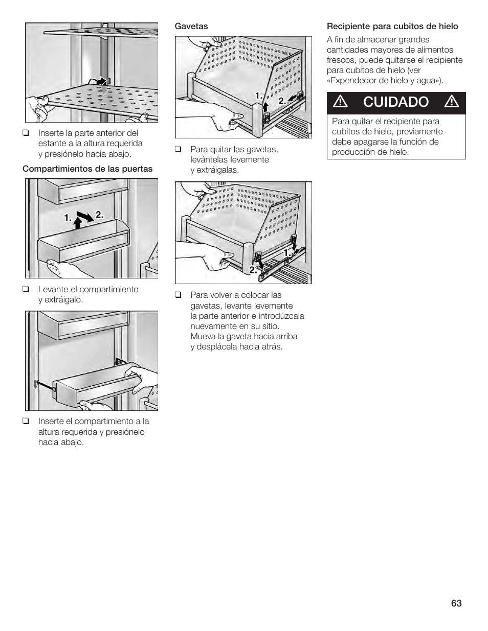 Cuidado | Bosch B24IF User Manual | Page 63 / 84