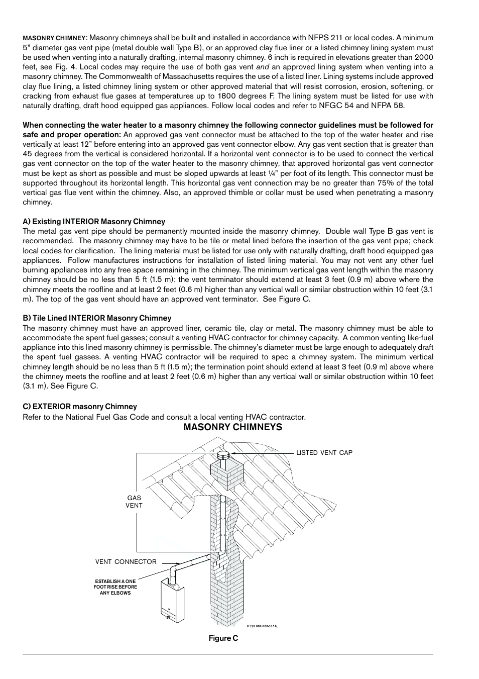 Masonry chimneys | Bosch 125B NG User Manual | Page 8 / 24