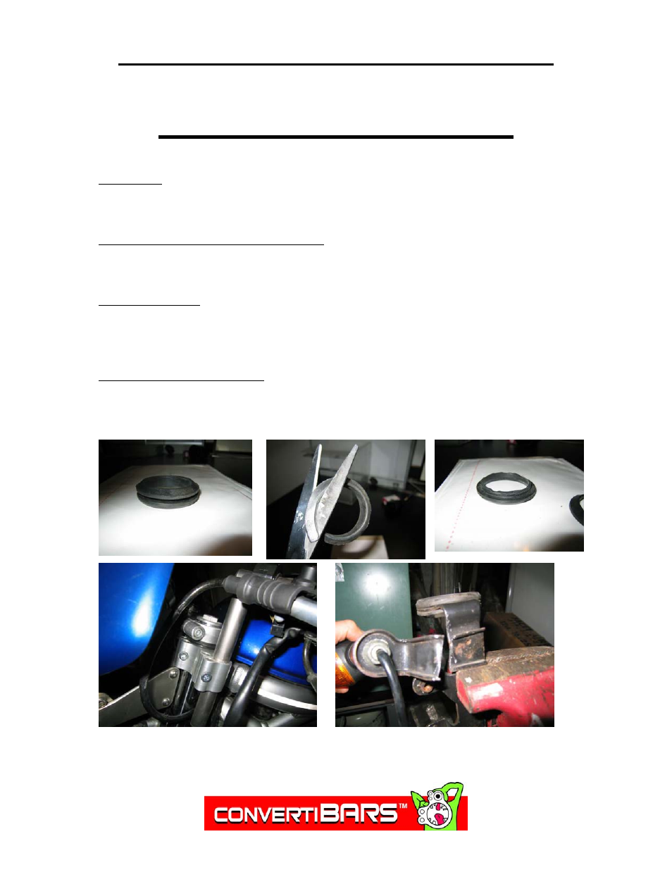 ConvertiBARS Suzuki: SV650 (.98-02) (Naked Bike) User Manual | 1 page
