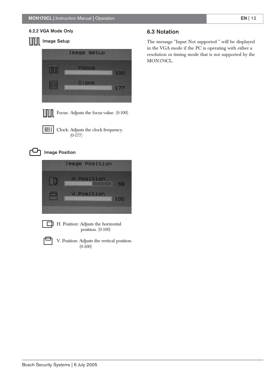 3 notation | Bosch MON170CL User Manual | Page 12 / 16