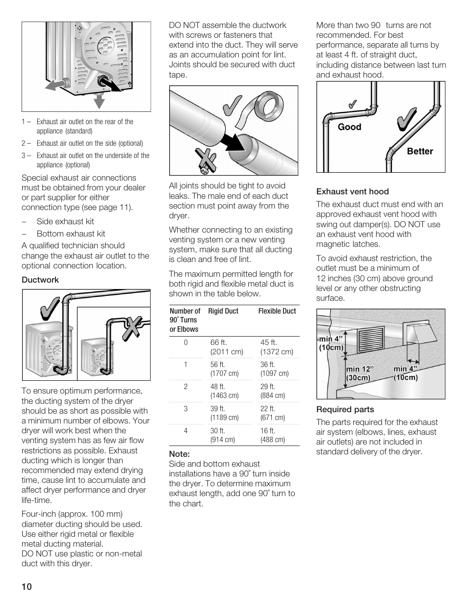 Bosch BOSCH Dryer User Manual | Page 10 / 86