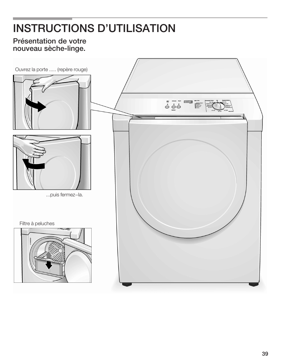 Instructions d'utilisation | Bosch BOSCH Dryer User Manual | Page 41 / 86