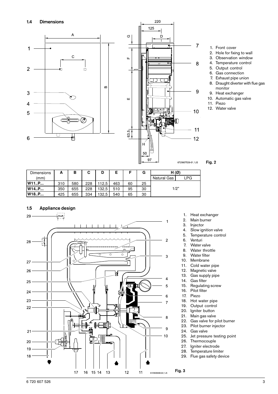 Bosch W11P User Manual | Page 3 / 8