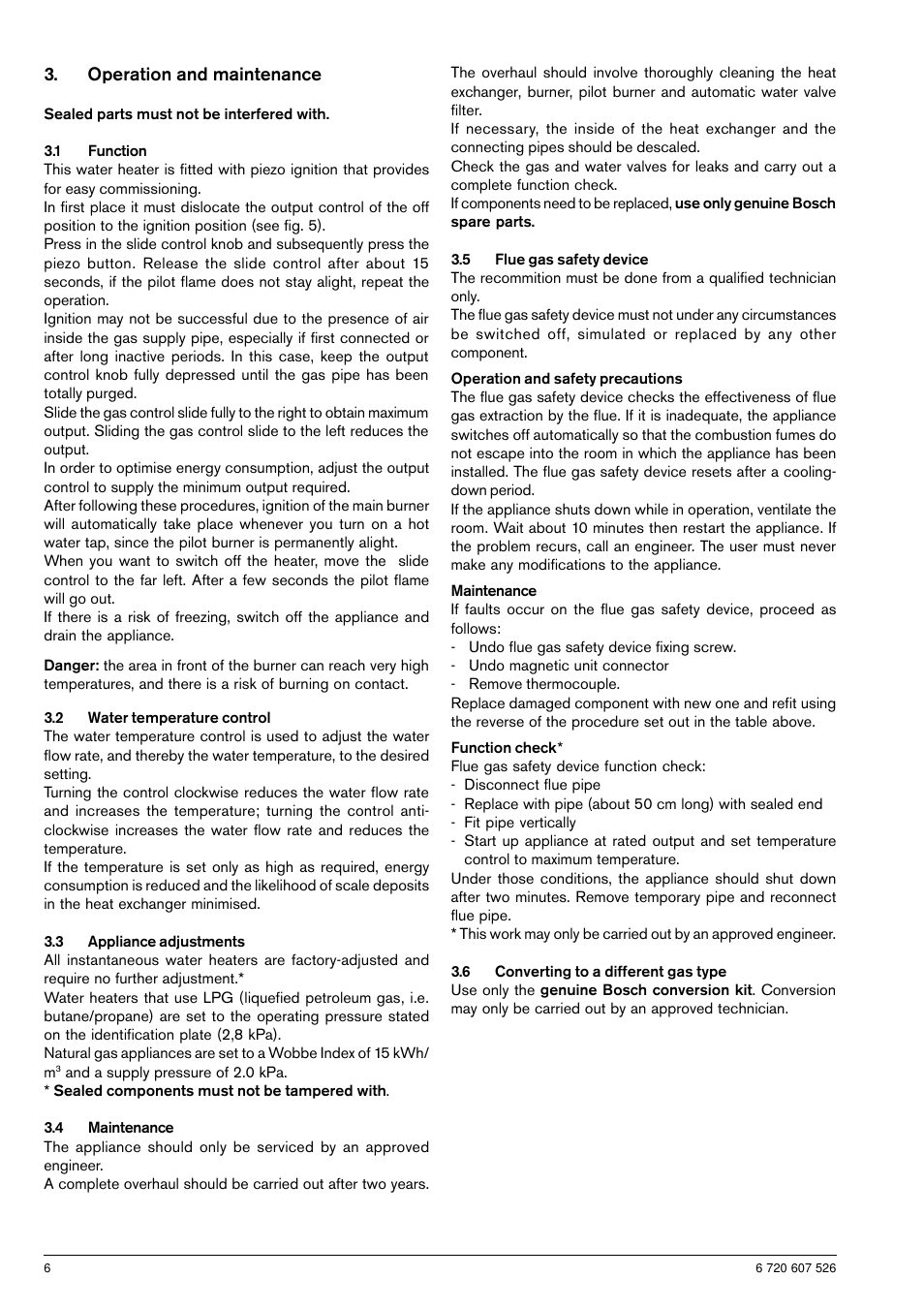 Bosch W11P User Manual | Page 6 / 8