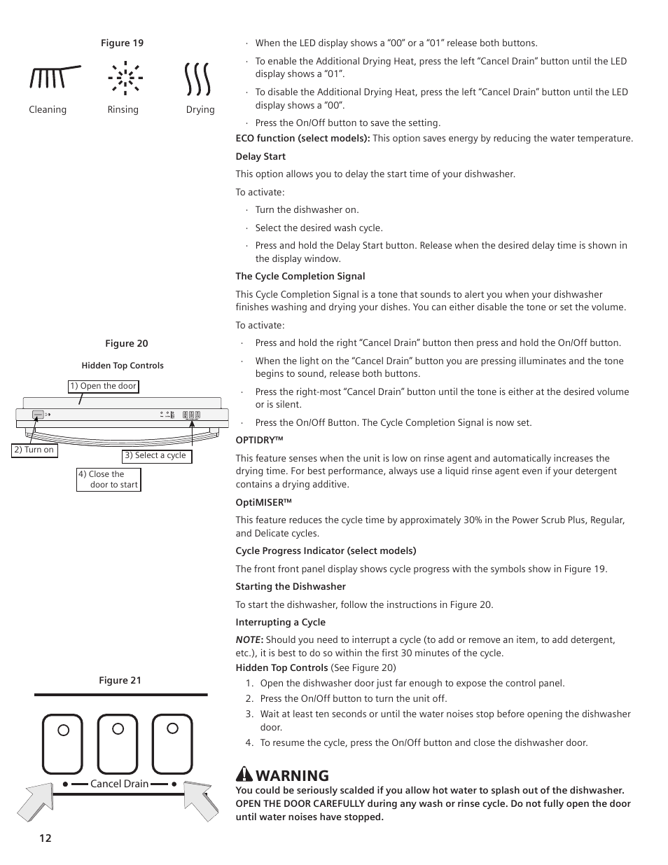 Warning | Bosch SHE66C User Manual | Page 10 / 20