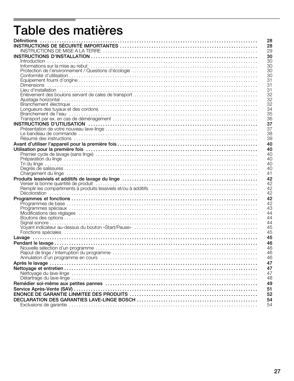 Bosch WFMC4301UC User Manual | Page 27 / 80