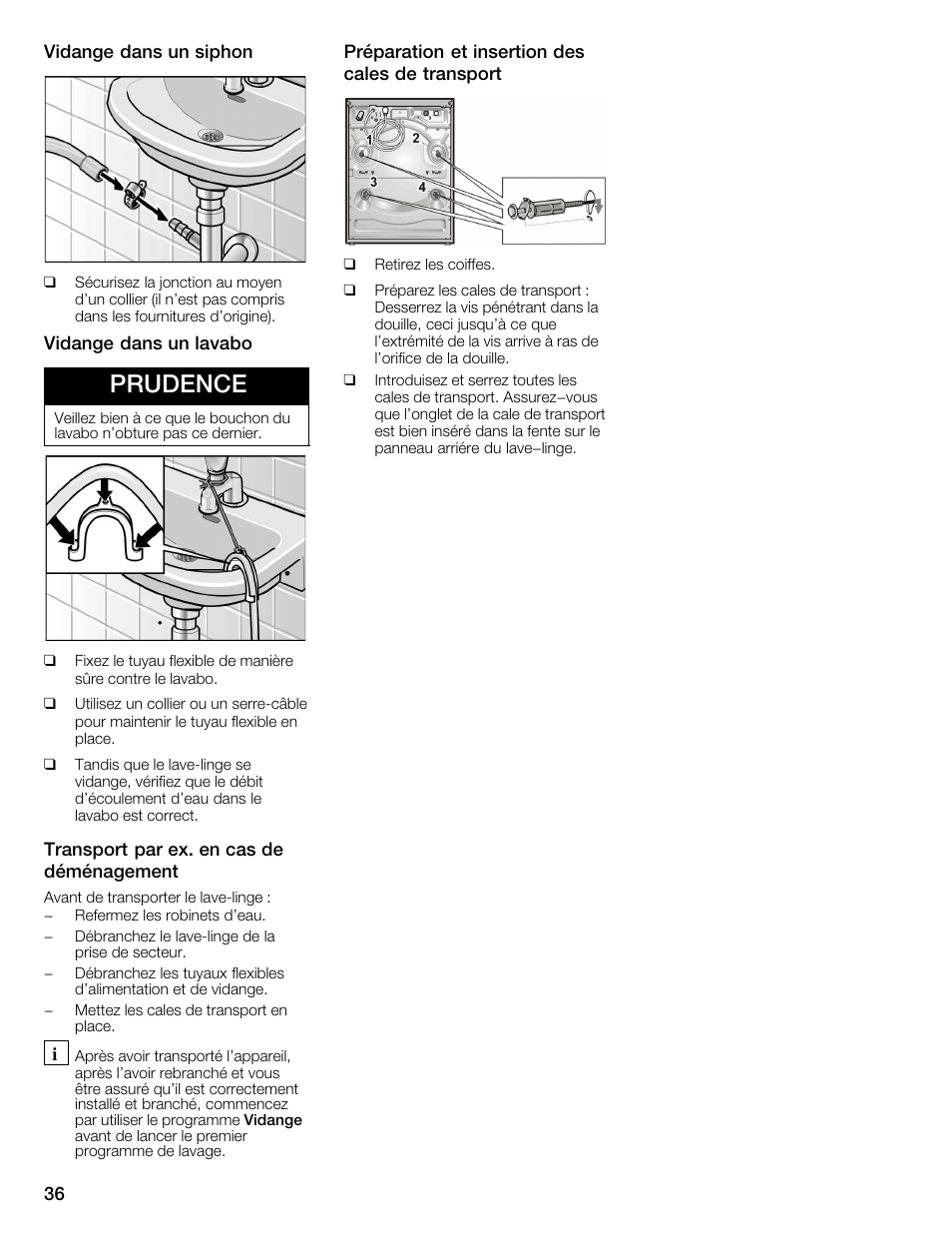 Prudence | Bosch WFMC4301UC User Manual | Page 36 / 80