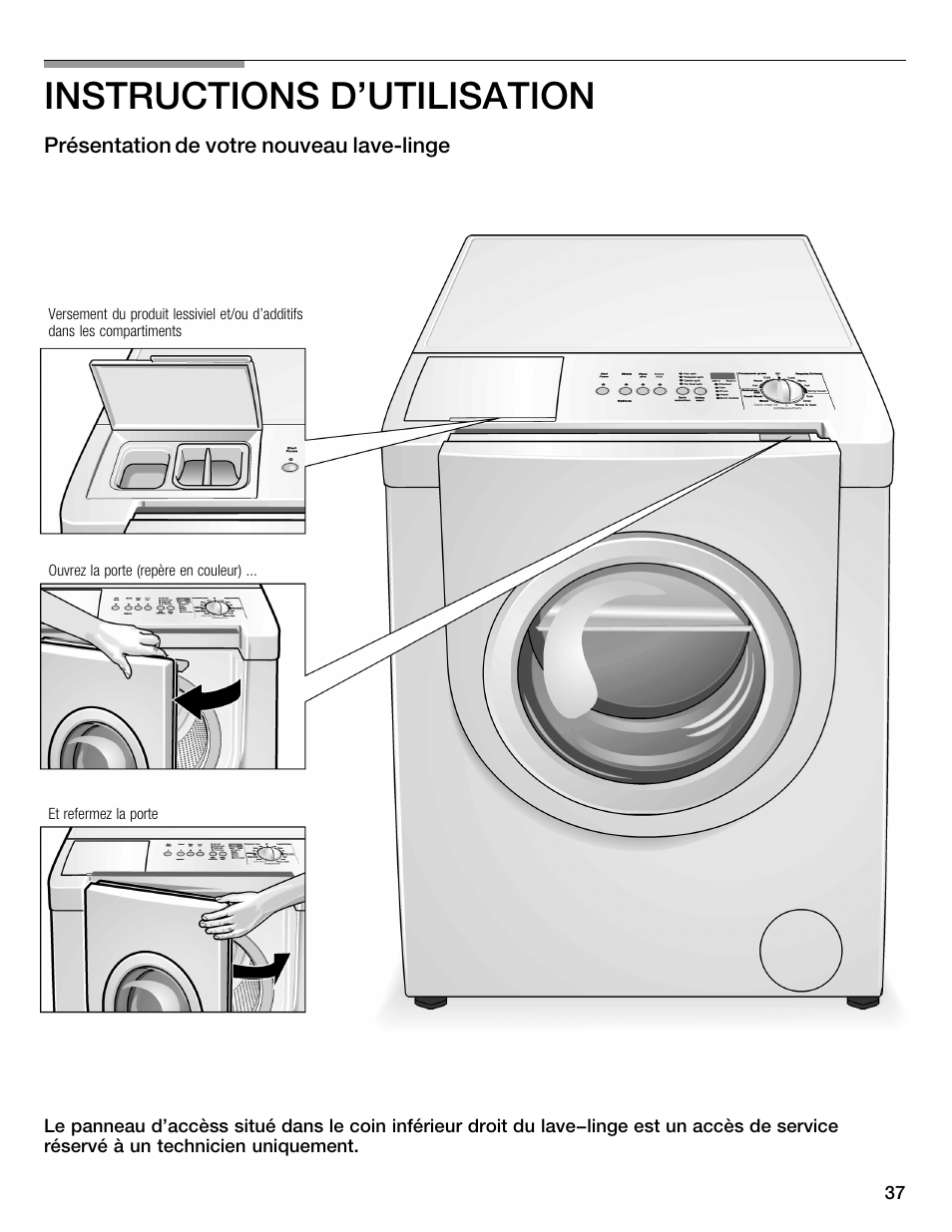 Instructions d'utilisation | Bosch WFMC4301UC User Manual | Page 37 / 80