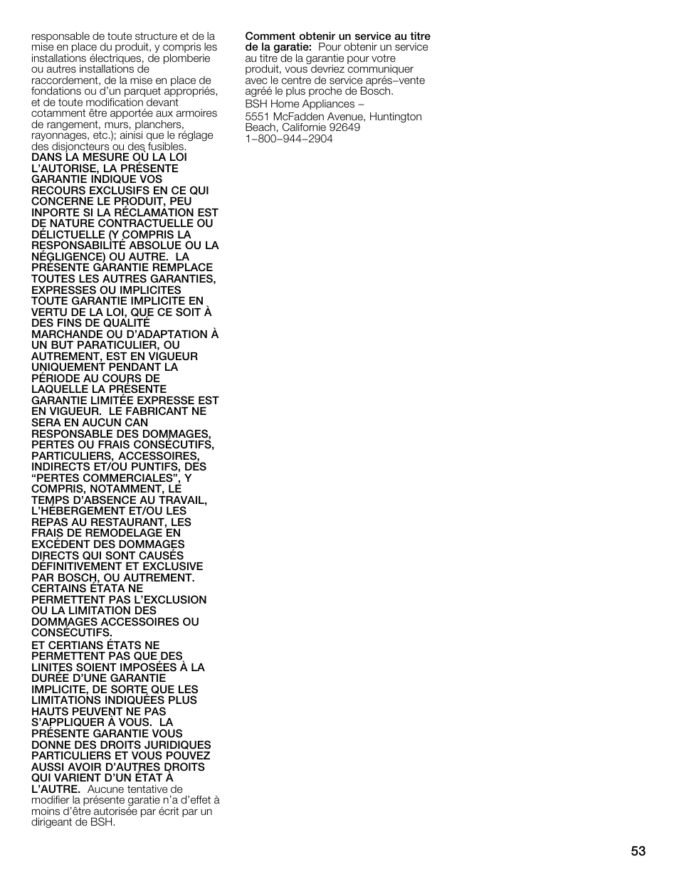 Bosch WFMC4301UC User Manual | Page 53 / 80