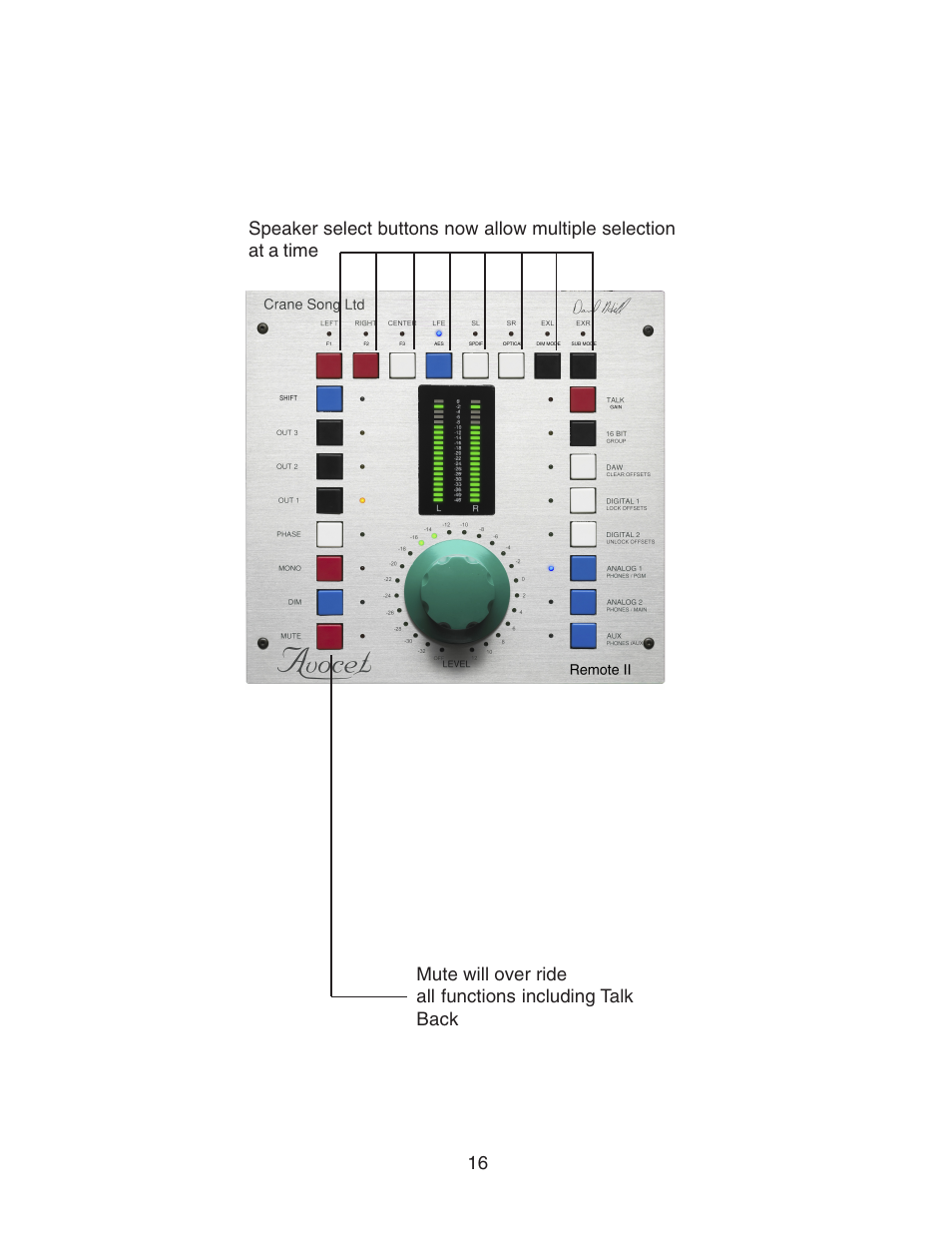 Crane Song AVOCET II User Manual | Page 16 / 56