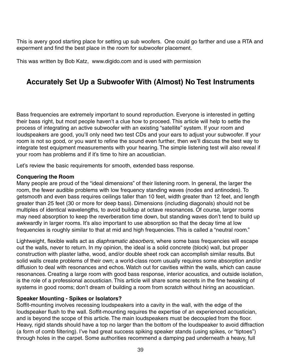 Crane Song AVOCET II User Manual | Page 39 / 56
