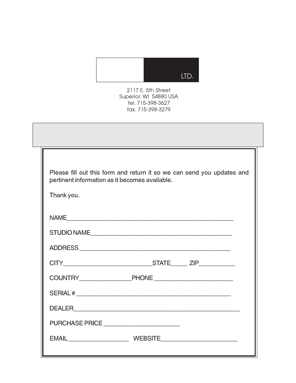 Crane song, Egistration | Crane Song SPIDER User Manual | Page 12 / 12
