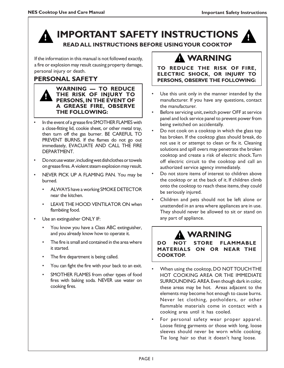 Important safety instructions, Warning | Bosch NES 730 UC User Manual | Page 3 / 48