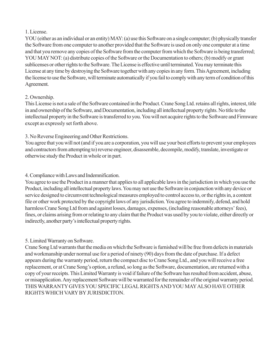 Crane Song Phoenix II User Manual | Page 6 / 7
