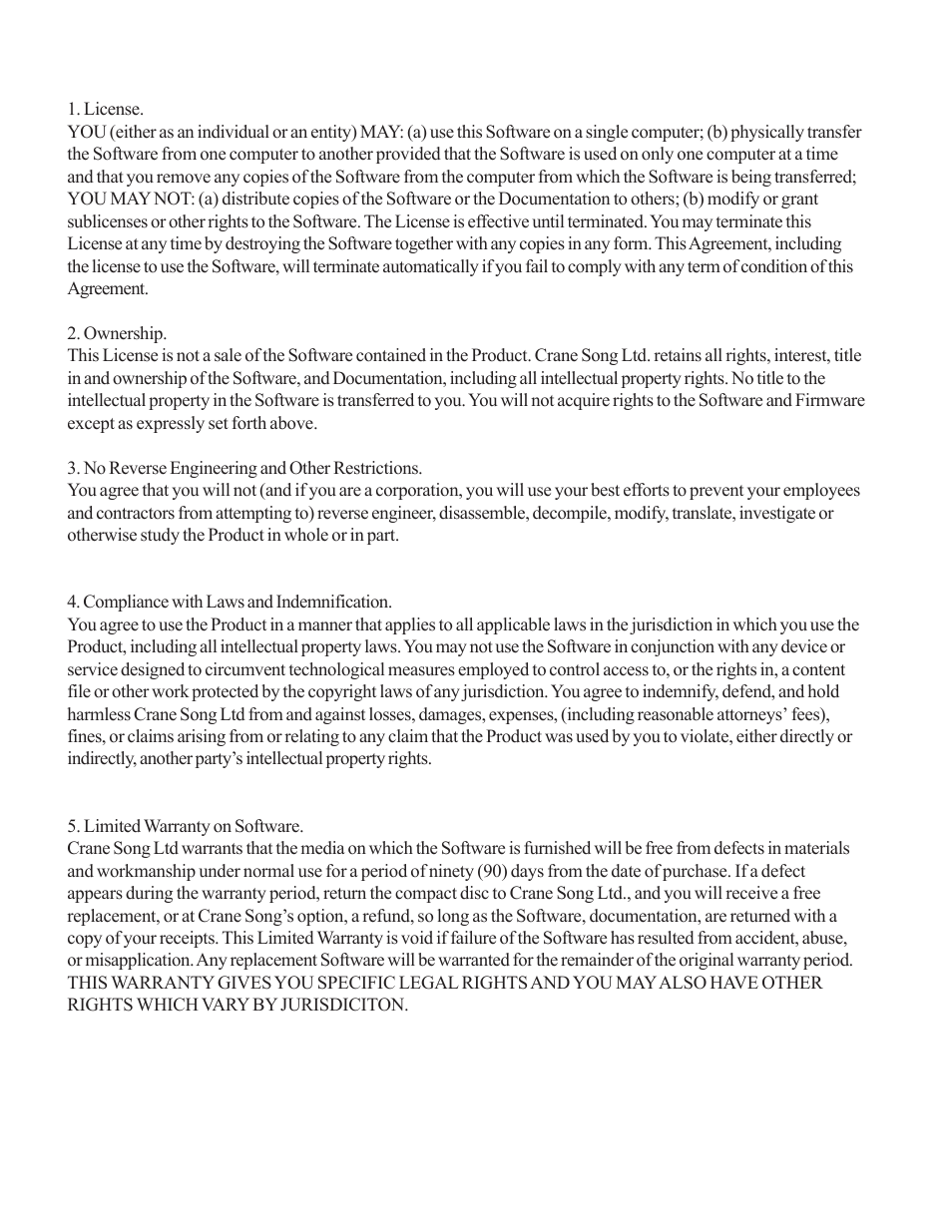 Crane Song Peacock User Manual | Page 7 / 8
