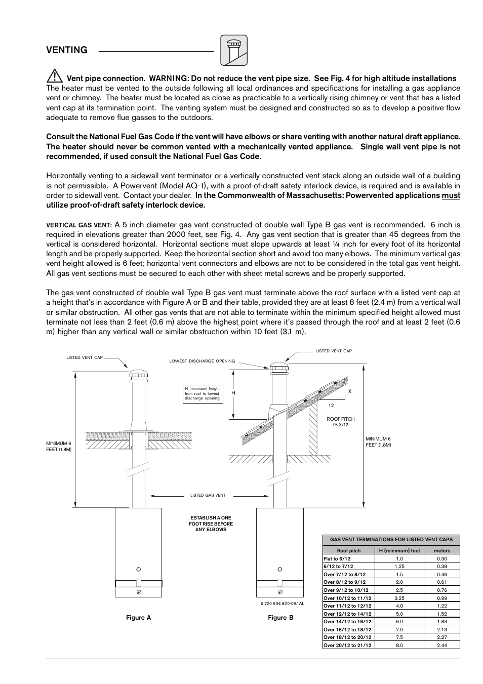 Venting | Bosch 125B LP User Manual | Page 7 / 24