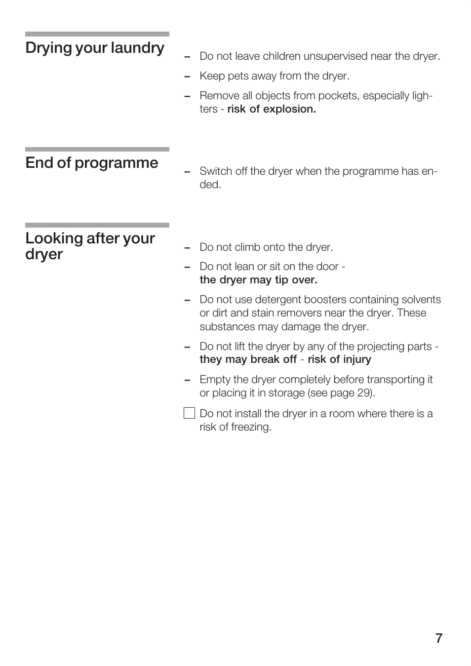 Bosch Maxx WTL 6500 User Manual | Page 7 / 48