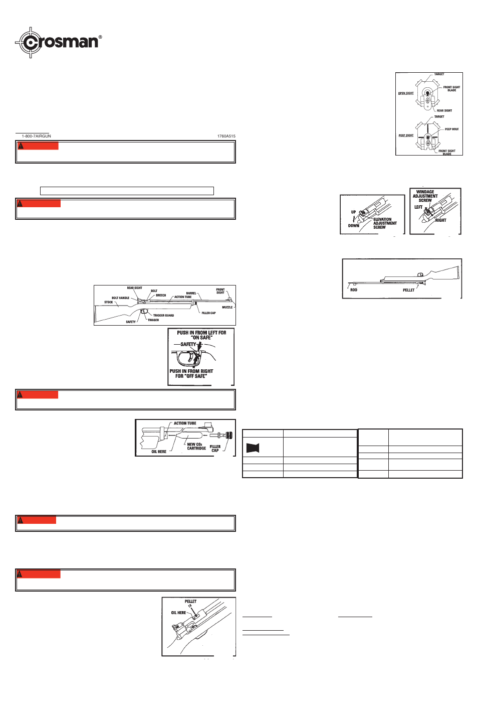 Crosman 2260 User Manual | 2 pages