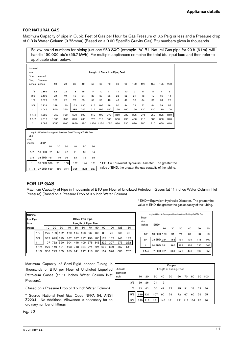 For lp gas | Bosch 250 SXO NG User Manual | Page 11 / 31