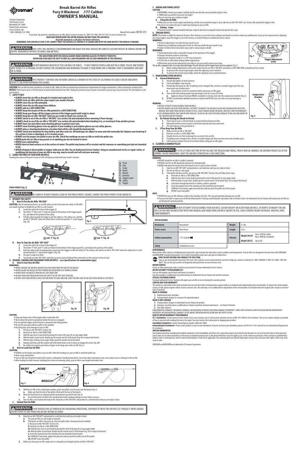 Crosman 30150 User Manual | 3 pages