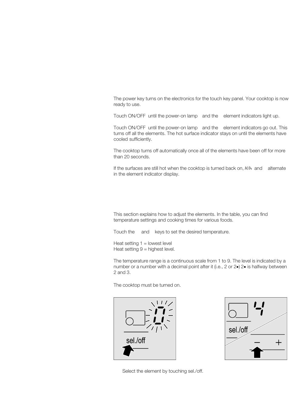 Operation, Power key, Cooking | Bosch NET 75.. User Manual | Page 10 / 64