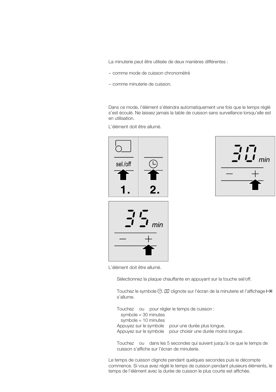 Minuterie | Bosch NET 75.. User Manual | Page 34 / 64