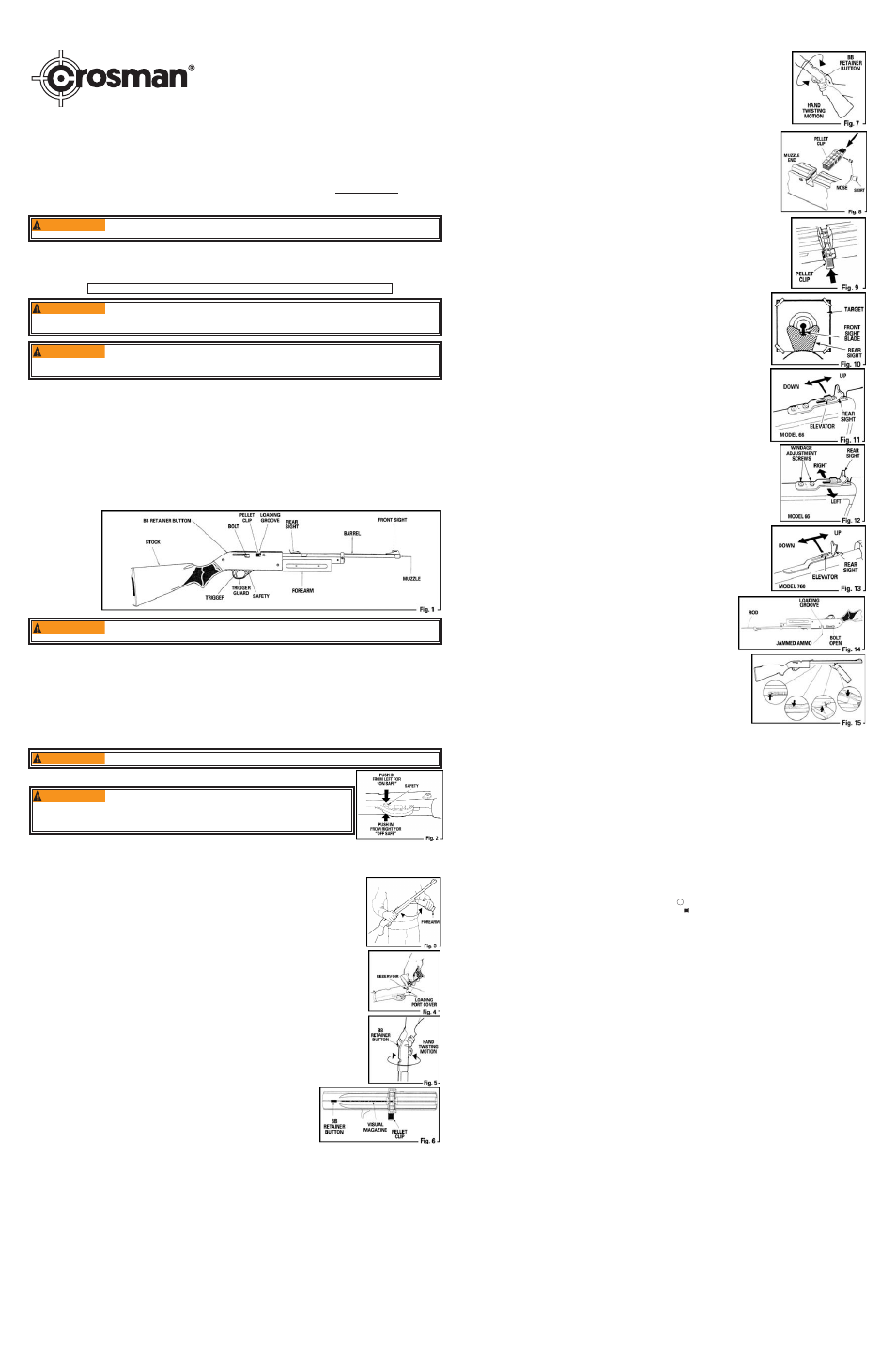 Crosman 760B (2001-Present) User Manual | 2 pages