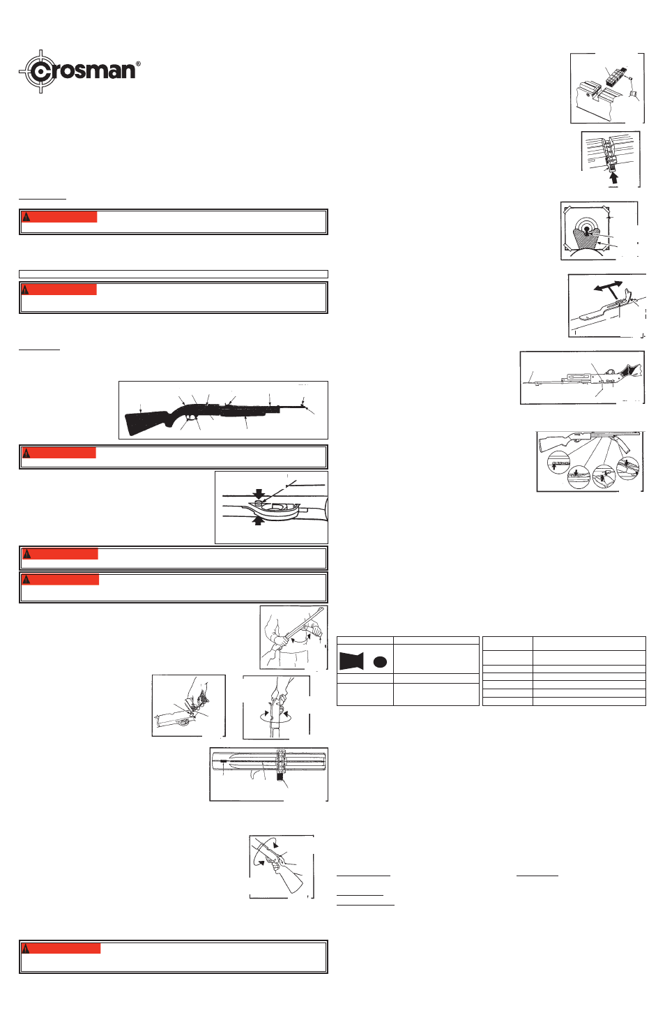 Manual del propietario, Modelo 781, Advertencia | Crosman 781 User Manual | Page 2 / 2