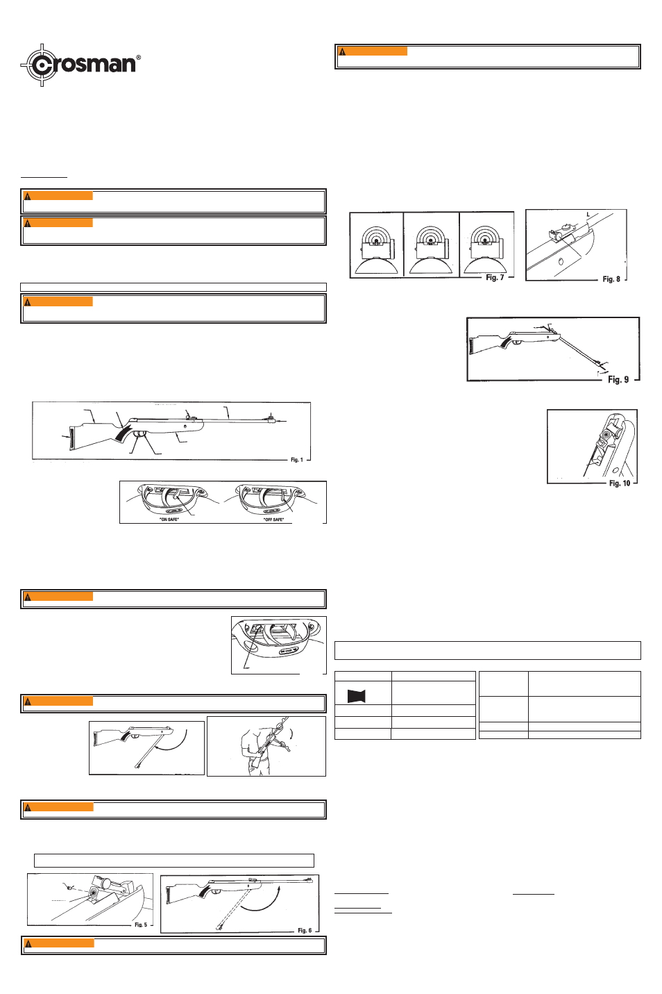 Manual del propietario, Advertencia | Crosman C1K773932 User Manual | Page 2 / 2