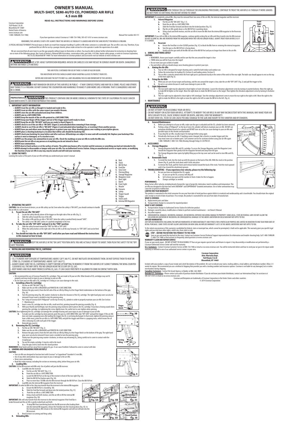 Crosman CCA4B1 User Manual | 2 pages