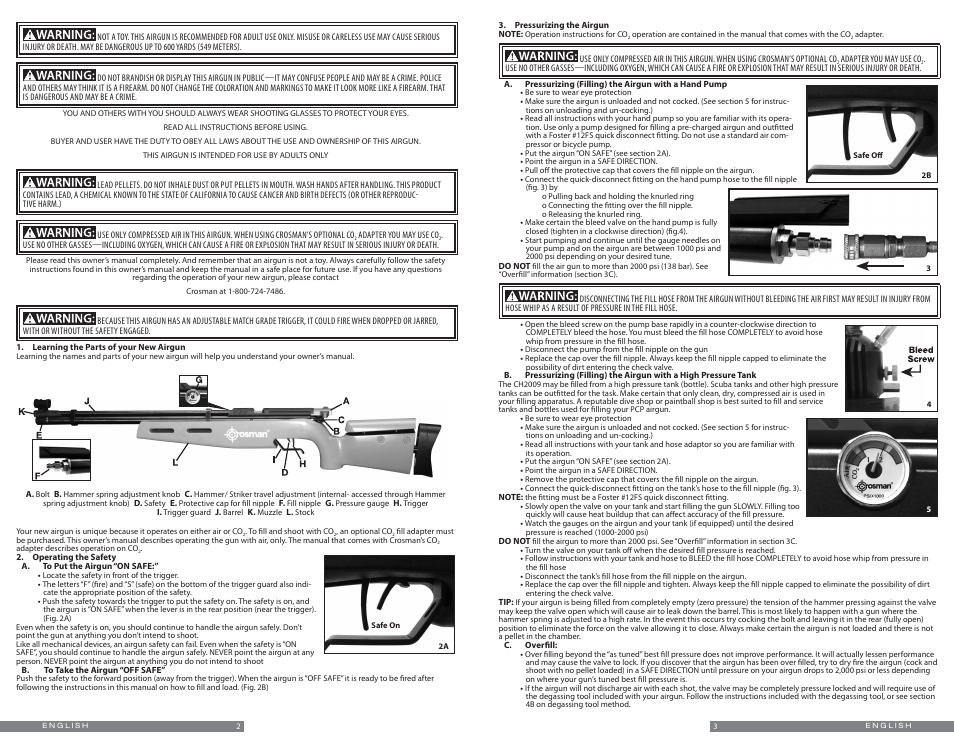 Crosman CH2009 (2009) User Manual | Page 2 / 9