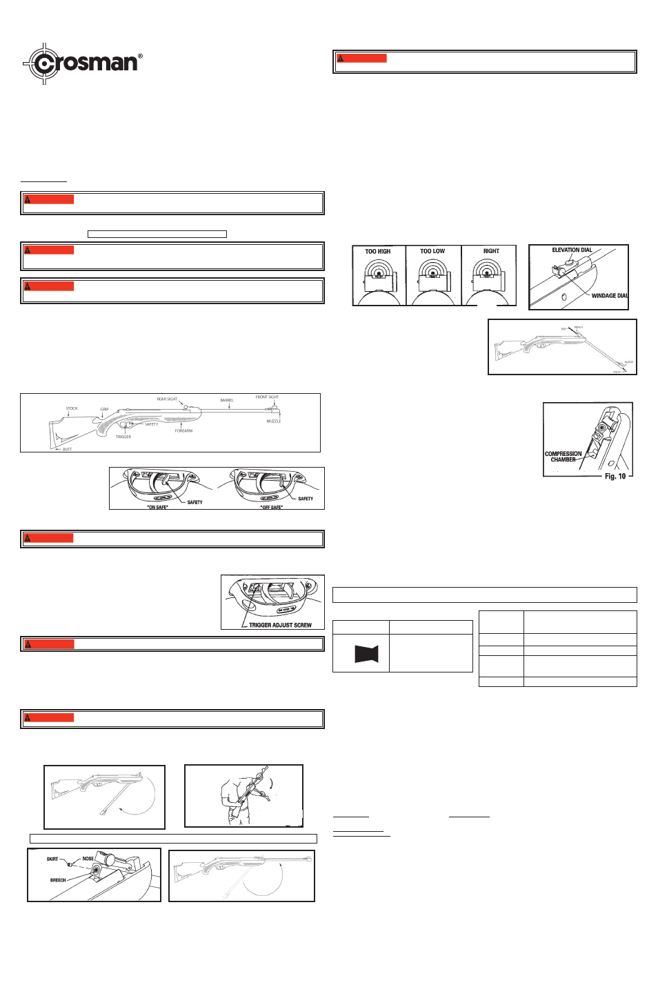 Crosman CS1K77 User Manual | 2 pages