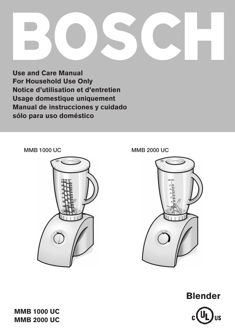 Bosch MMB 1000 UC User Manual | 14 pages