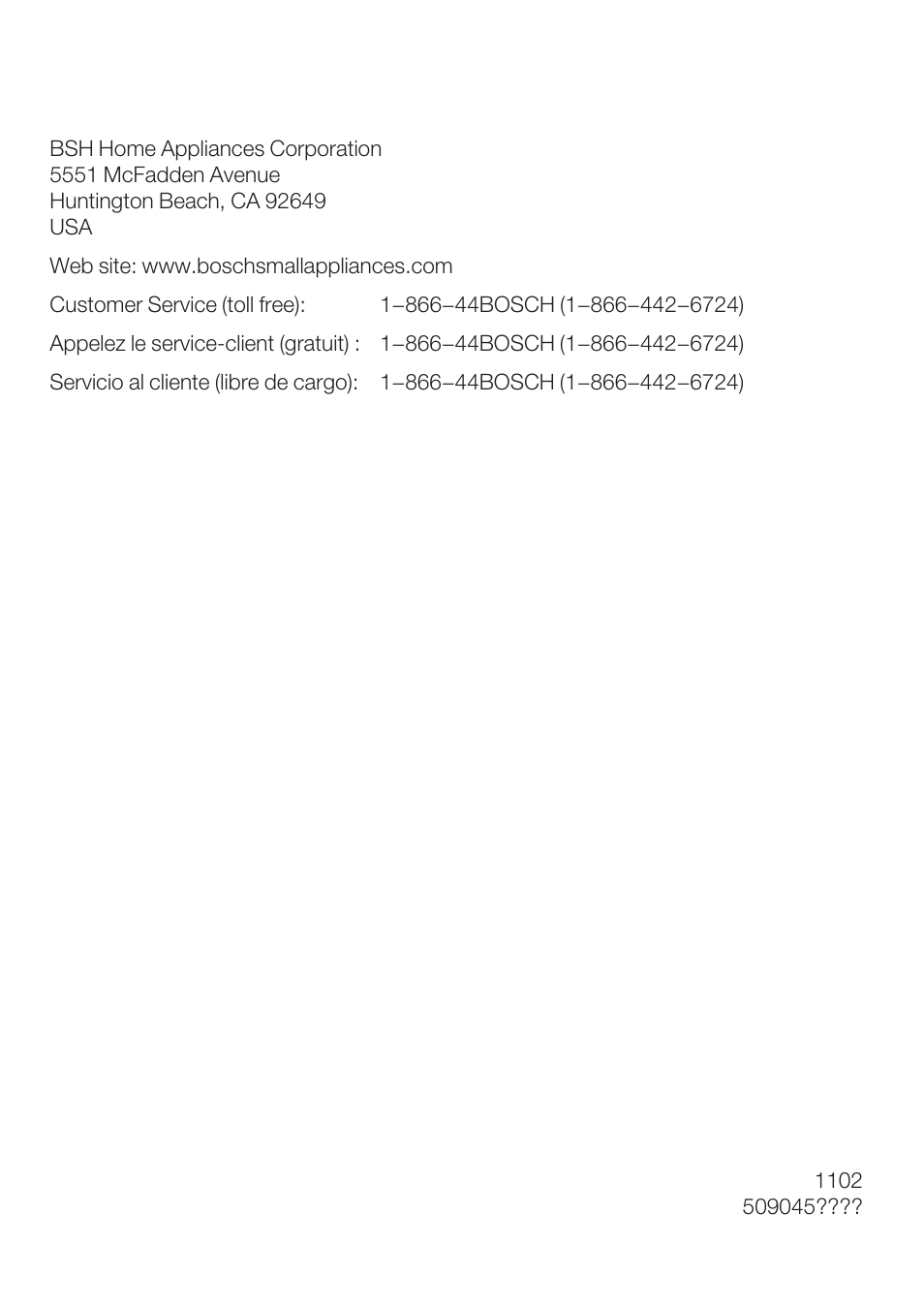 Bosch MMB 1000 UC User Manual | Page 14 / 14