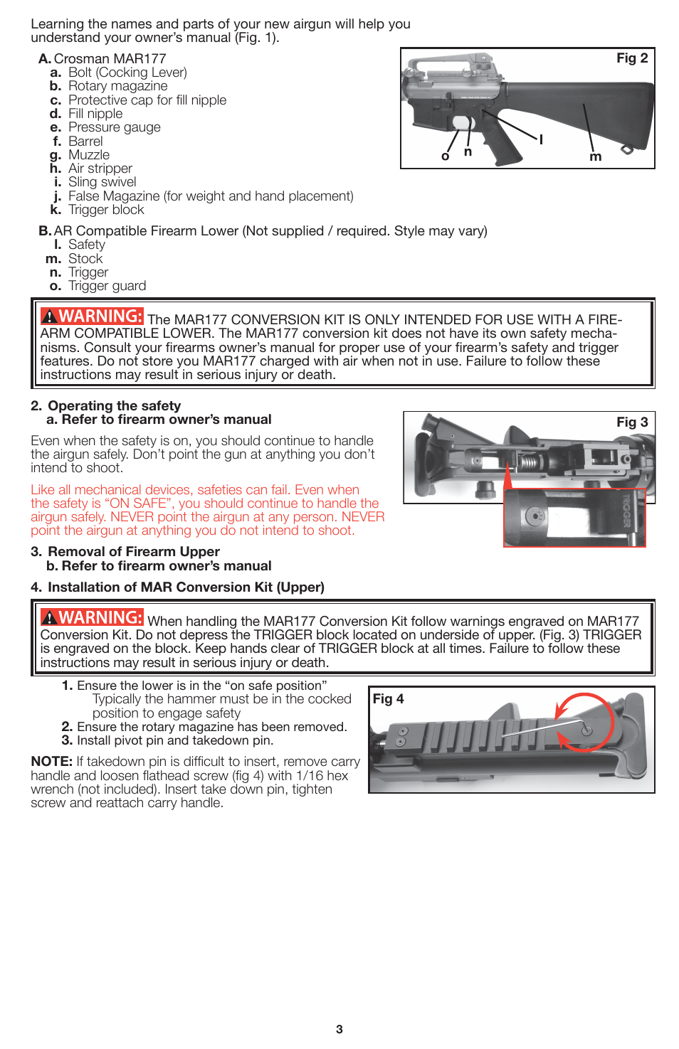 Crosman MAR177 User Manual | Page 3 / 8