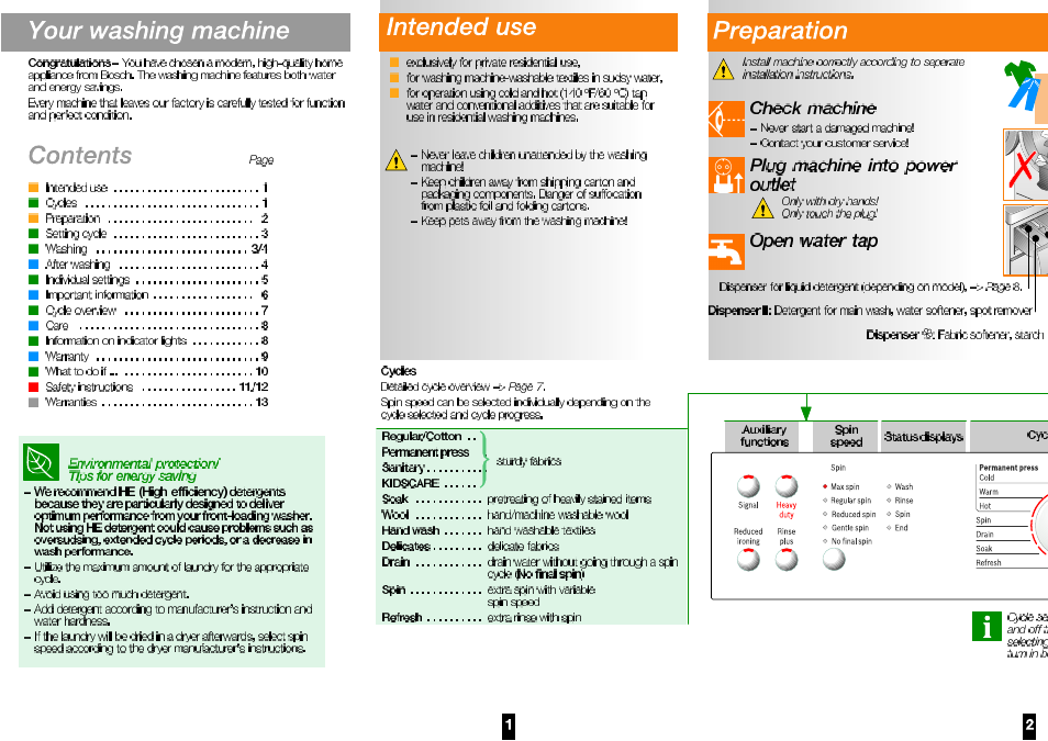 Bosch WAS20160UC User Manual | Page 3 / 10