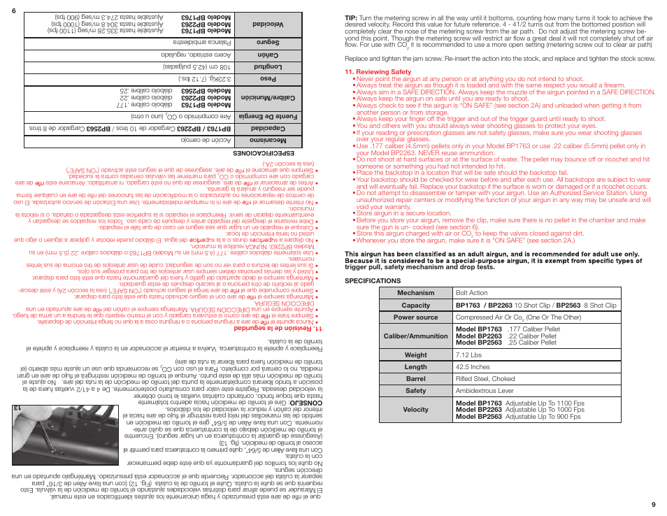 Crosman BP2563 User Manual | Page 9 / 10