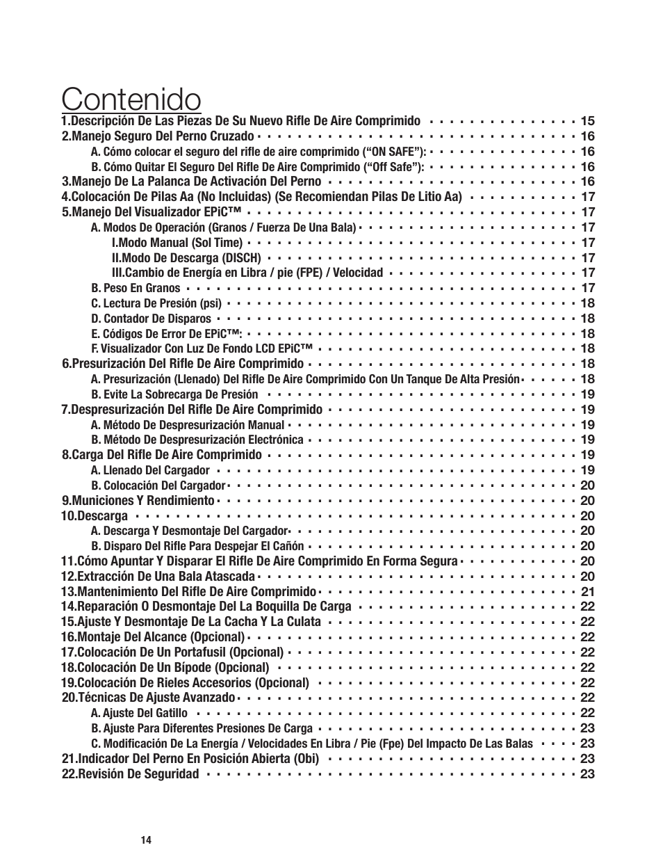 Crosman BPE3571 User Manual | Page 14 / 24